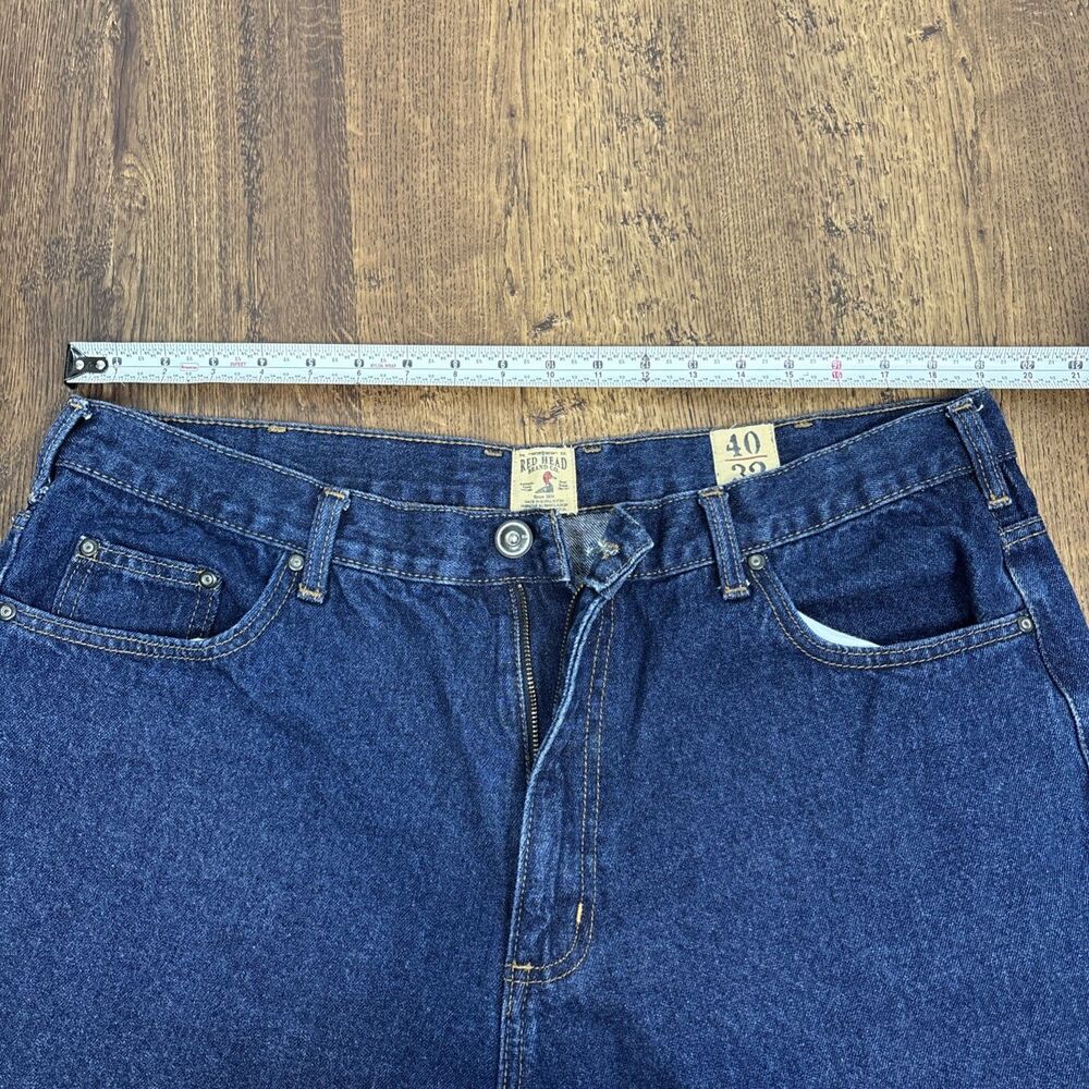 Red Head Men's Jeans -  Relaxed Fit Straight Leg 40/32 Dark Blue